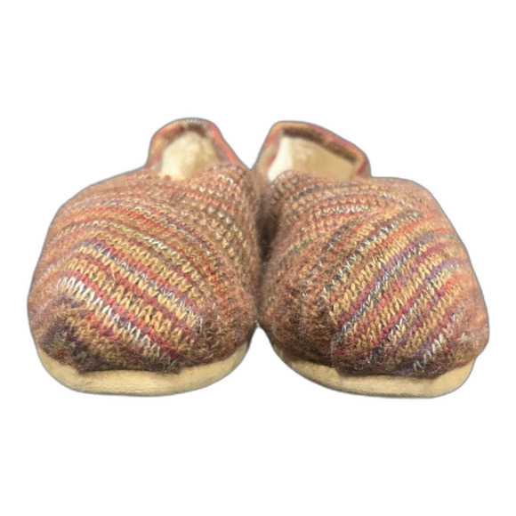TOMS Brown Knit Fleece‎ Lined Classic Slip On - Picture 2 of 8